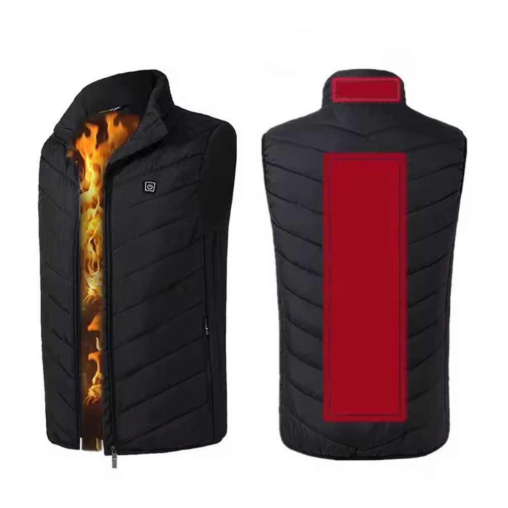 Unisex Electric Heating Vest with 2 Heating Pads