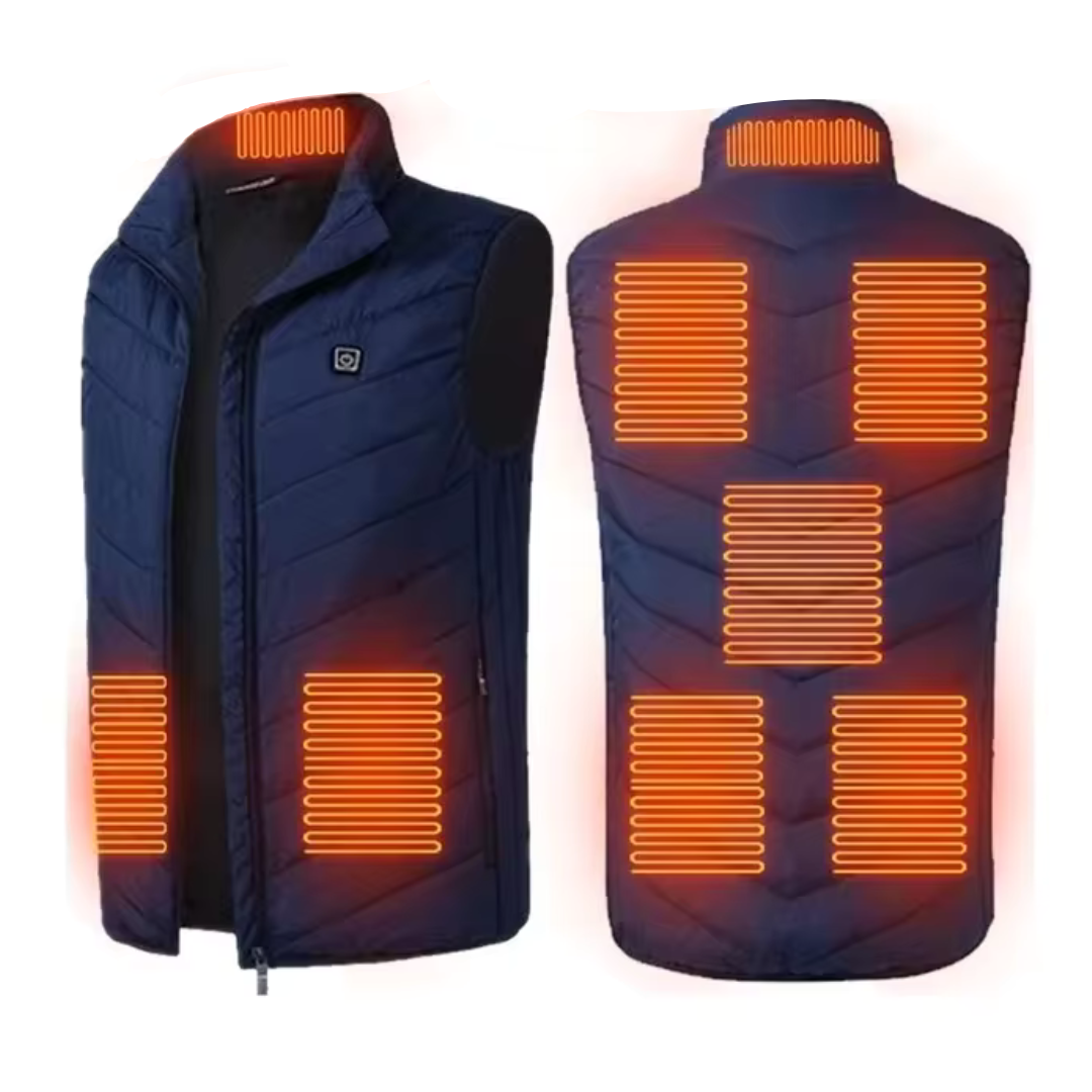 Unisex Electric Heating Vest with 8 Heating Pads