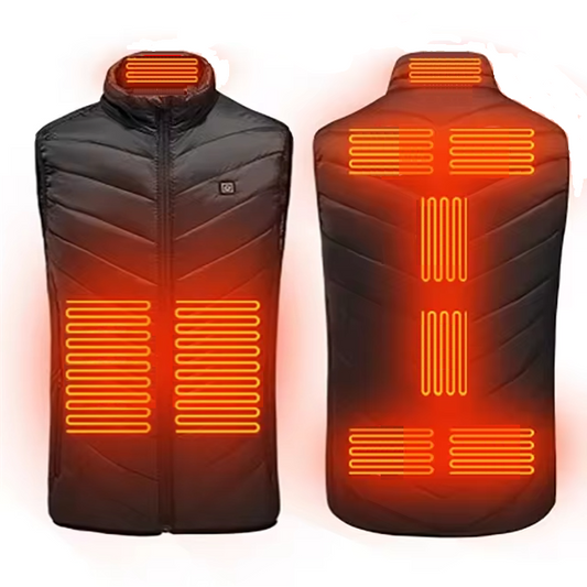 Unisex Electric Heating Vest with 9 Heating Pads